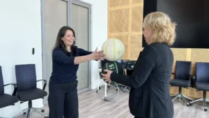 Business workshop van showcase basketball voor het ministerie van sport en welzijn