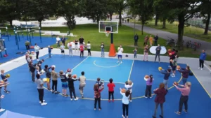 Harderwijk veld opening showcase basketball