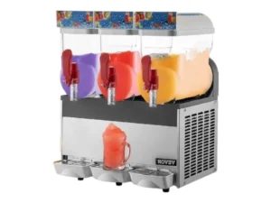 Slush puppy machine huren met drie tanks van 12 liter