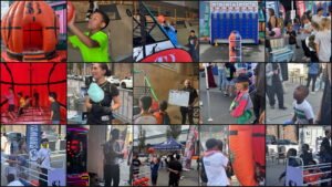 Fotocollage van Showcase Basketball op de Rotterdam Street Culture Week 2026